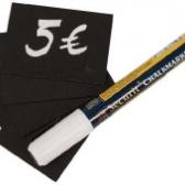 Set di cartelli con penna a gesso