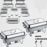 Chafing Dishes Set a 14 pezzi