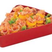 Ciotola banco ABS 1/8 cerchio rosso