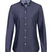 Damenbluse Denimoptik