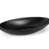 ABS Thekenschale matt-schwarz oval
