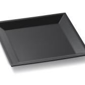 ABS Thekenschalen und -platten matt schwarz