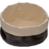  17 cm, H: 8 cm Rund, sand/schwarz