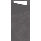 Colori: Sacchetto Grigio, tovagliolo bianco