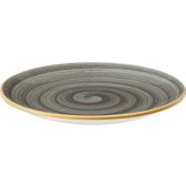 Farbe Grau Form Teller, flach