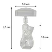 Hhe 10 cm Ausfhrung Transparent. Kugelgelenk, 5 cm breiter Preisschildhalter zum Einstecken.